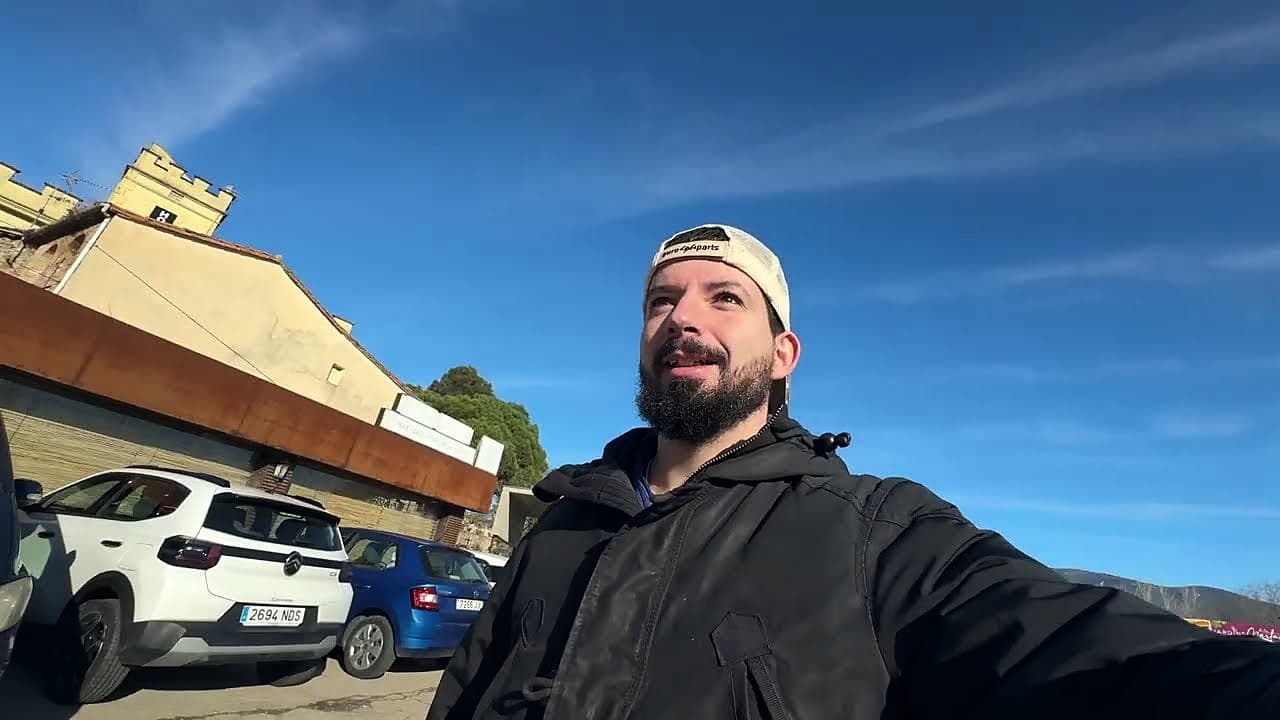 Andrés Cubero antes de la salida del Rally de La Garrotxa