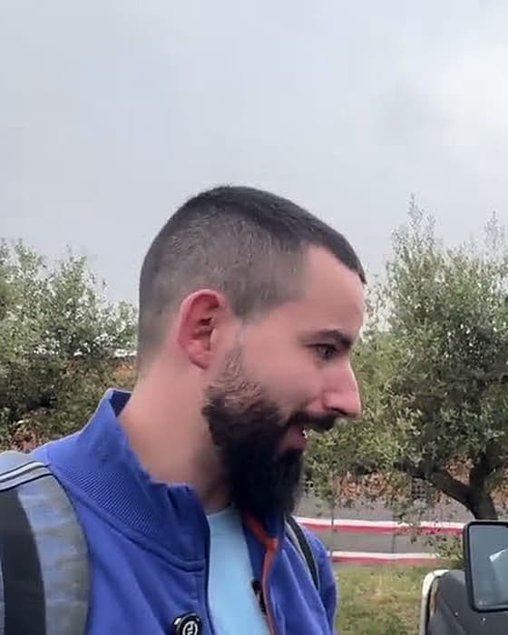 Andrés Cubero con el dorsal 21